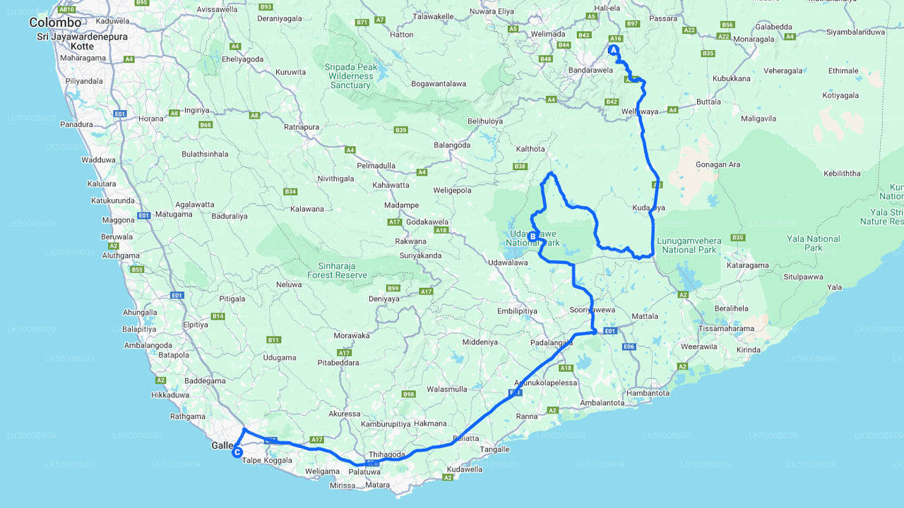 Private Tour from Ella to Unawatuna with Udawalawe Safari