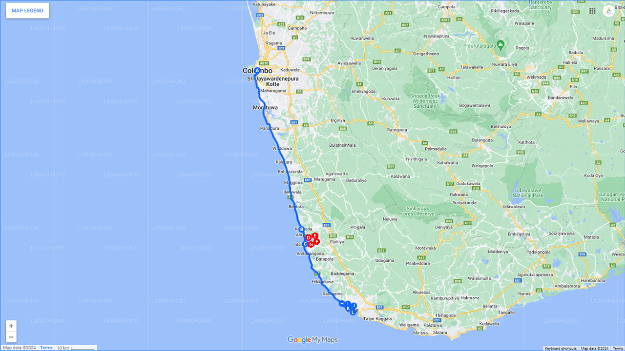 Поездка по побережью в Галле из Коломбо