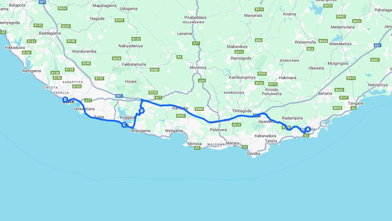 Достопримечательности южного побережья из Диквеллы