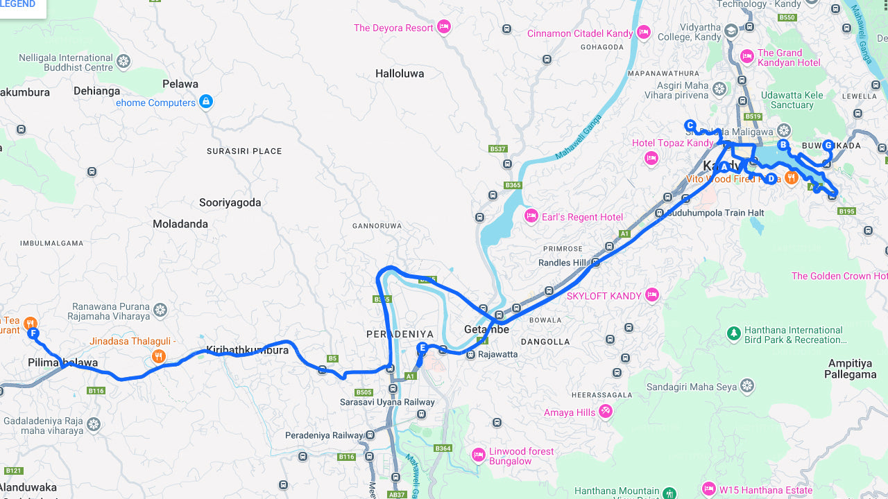 Экскурсия по городу Канди