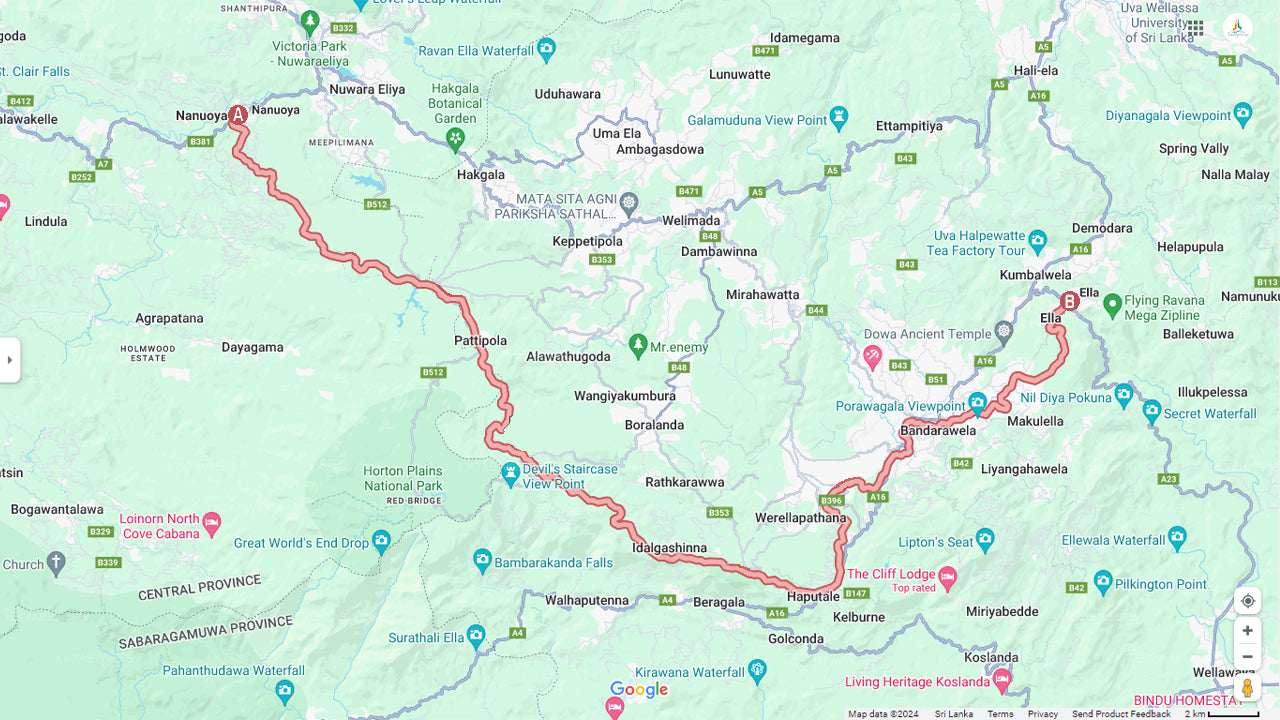 Поездка на поезде от Нану Ойи до Эллы (поезд № 1005 «Поди Менике»)