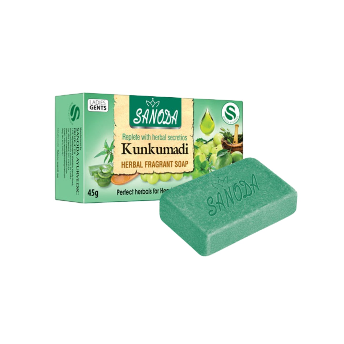 Sanoda Kunkumadi Herbal Fragrant Soap (45g)