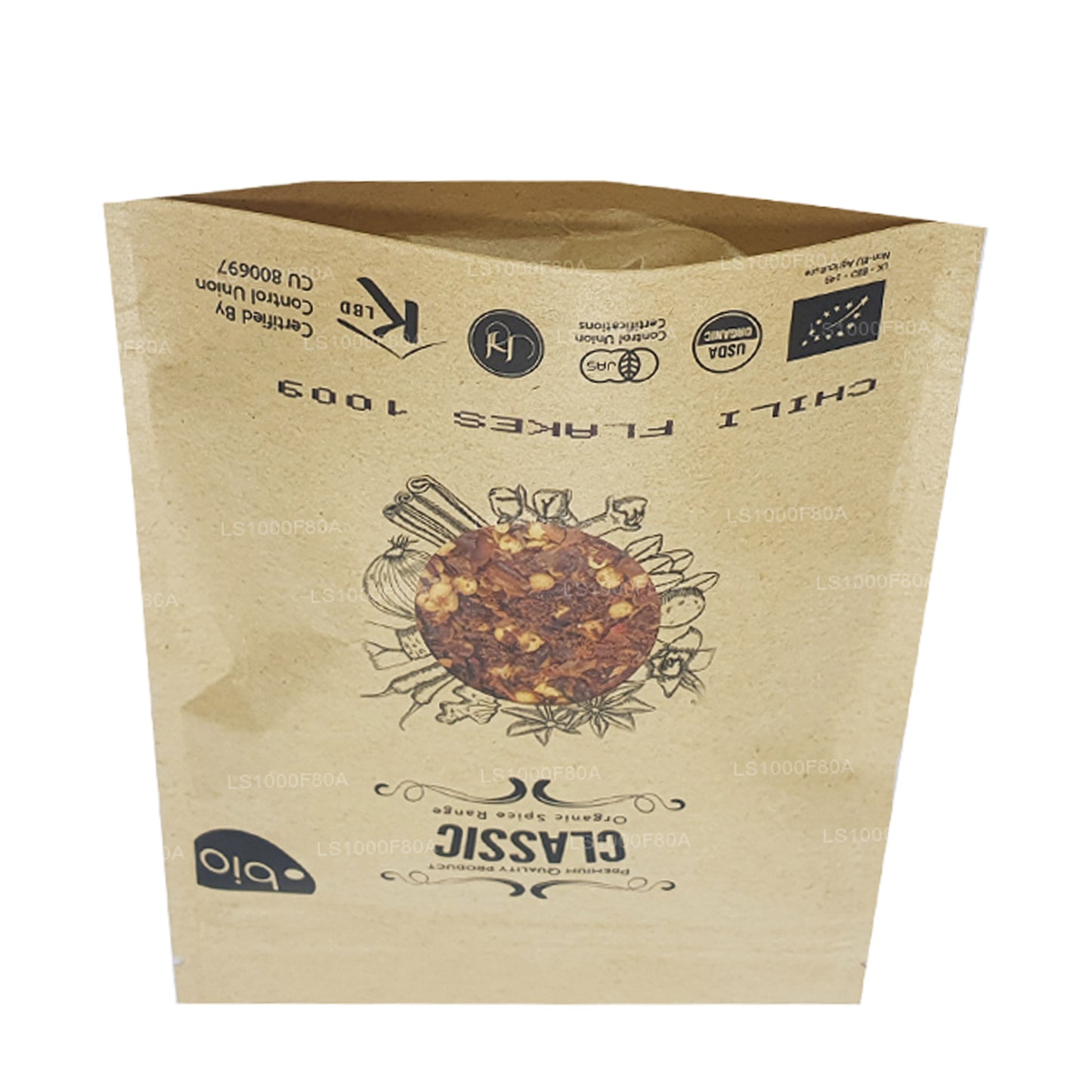 Органические хлопья чили Lakpura