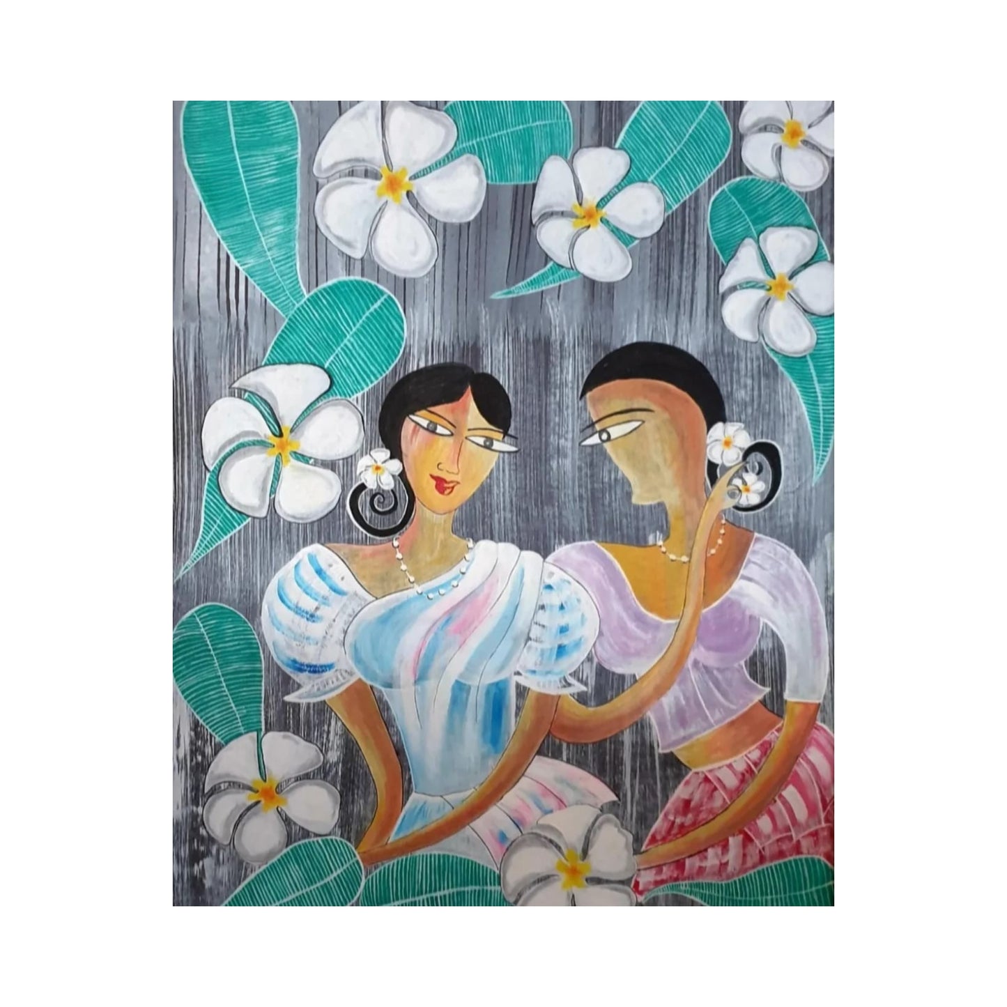 Lakpura® Цветы среди цветов Настенное искусство