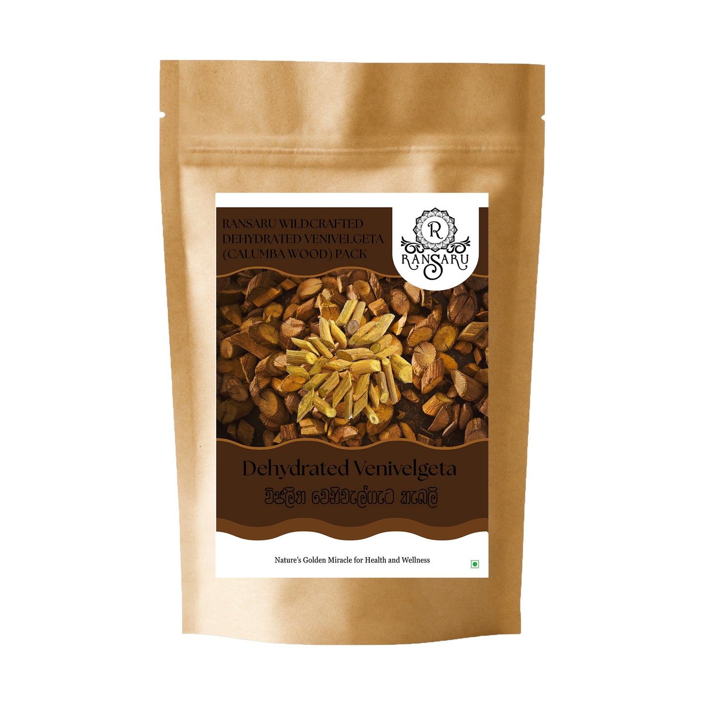 Ransaru Wildcrafted Dehydrated Venivelgeta (Calumba Wood) Pack