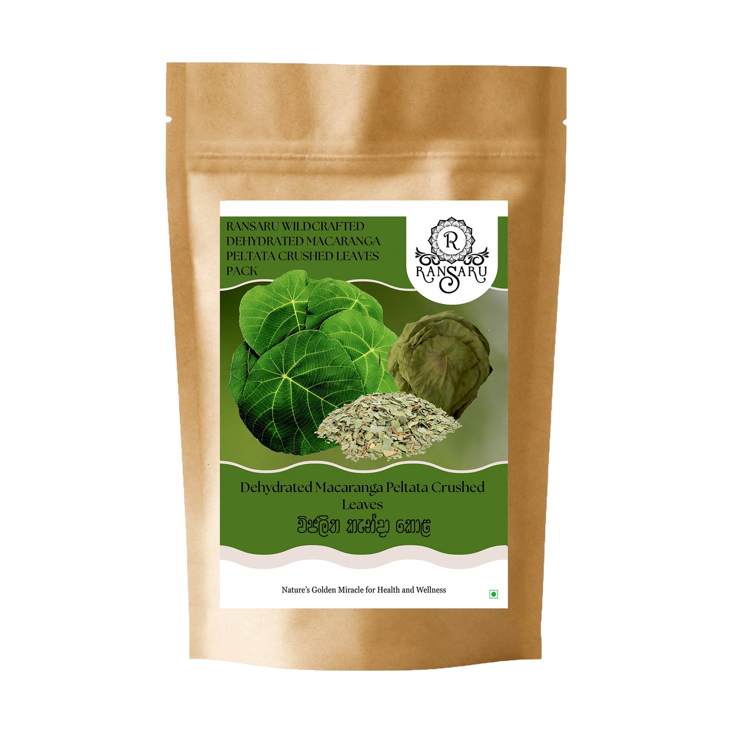 Ransaru Wildcrafted Dehydrated Macaranga Peltata Crushed Leaves Pack