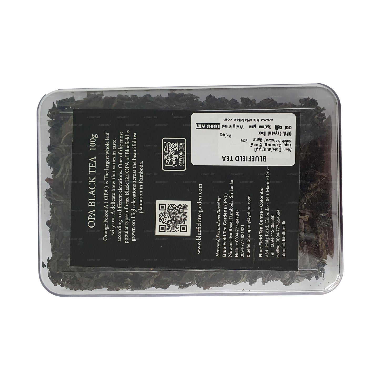 Черный чай Bluefield Evening Delight класса OPA (100 г)