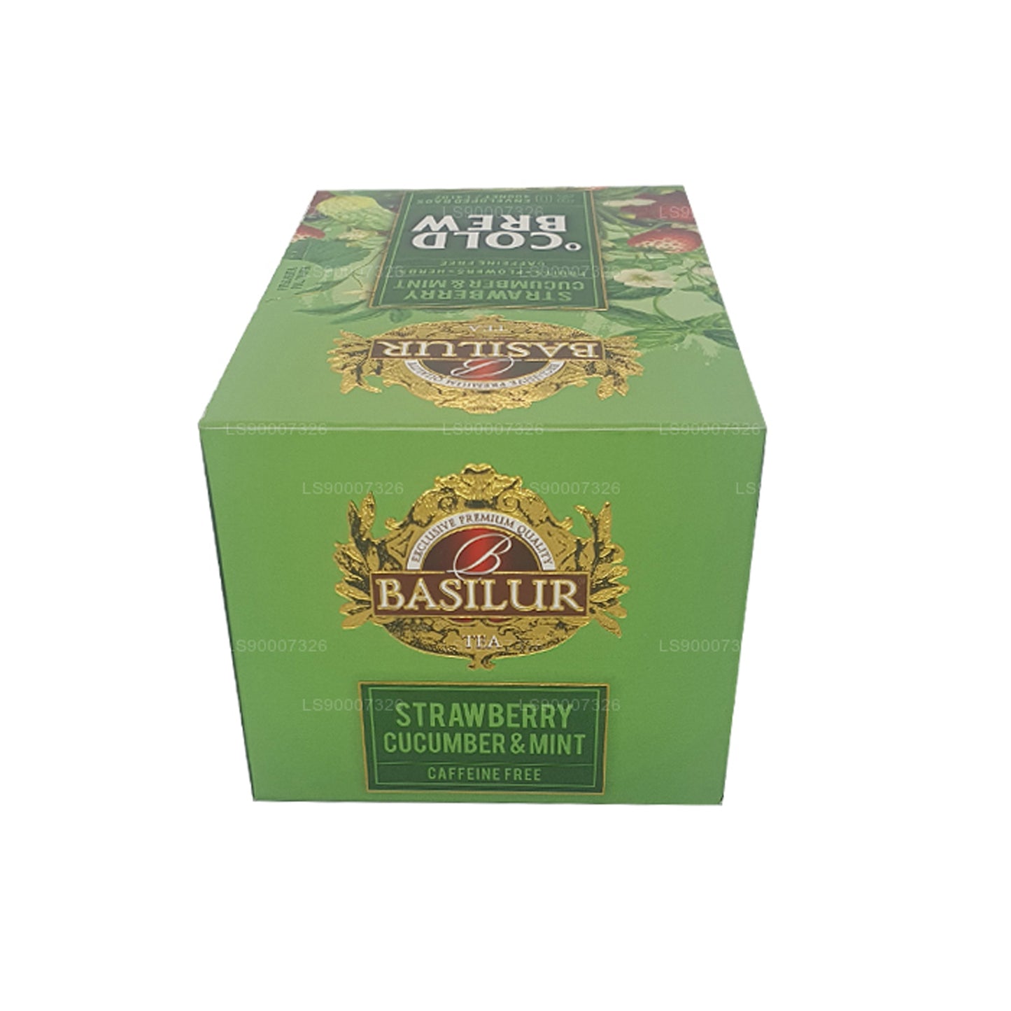 Холодный напиток Basilur «Клубника, огурец и мята» (40 г) в коробке