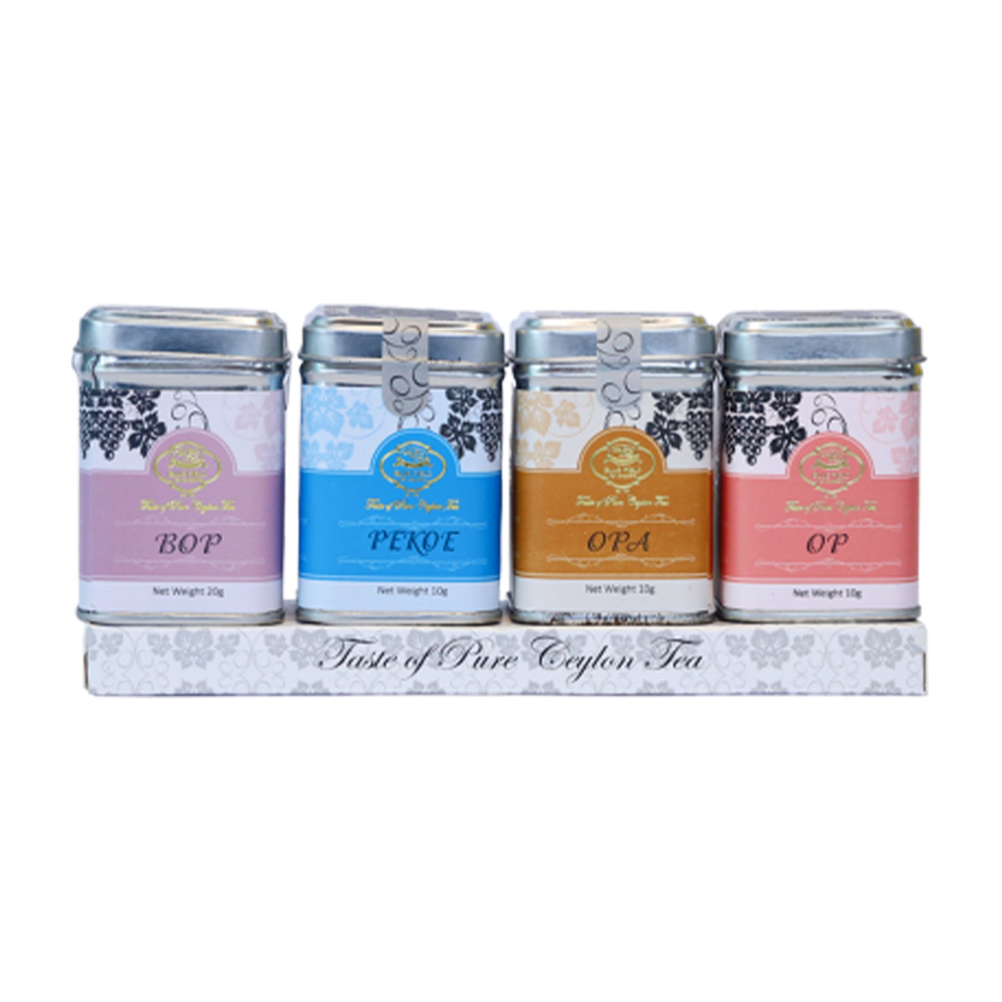 Коллекция черного чая Bluefield Tea 4*1 (OP, OPA, PEKOE, BOP) 50 г