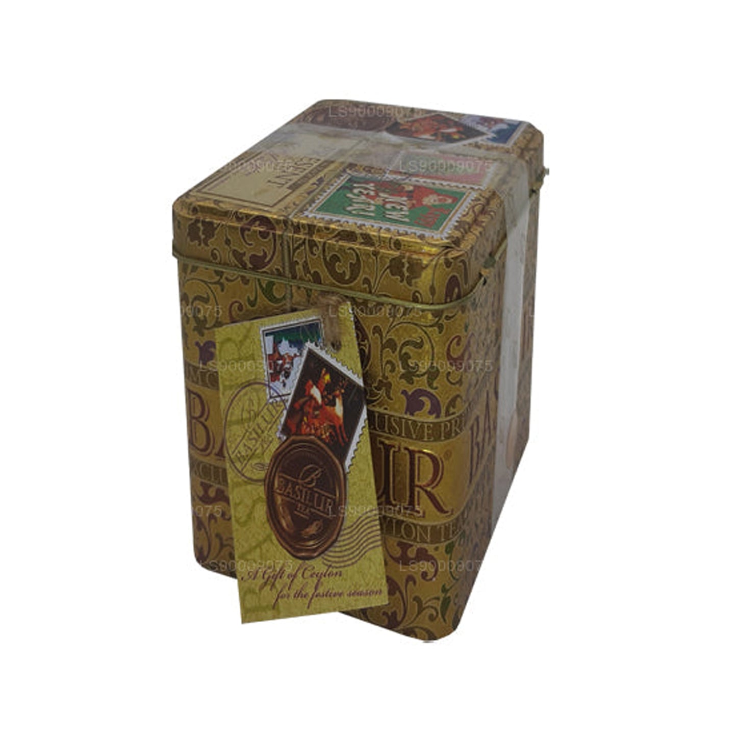Золотая банка для черного чая Basilur Present (100 г)