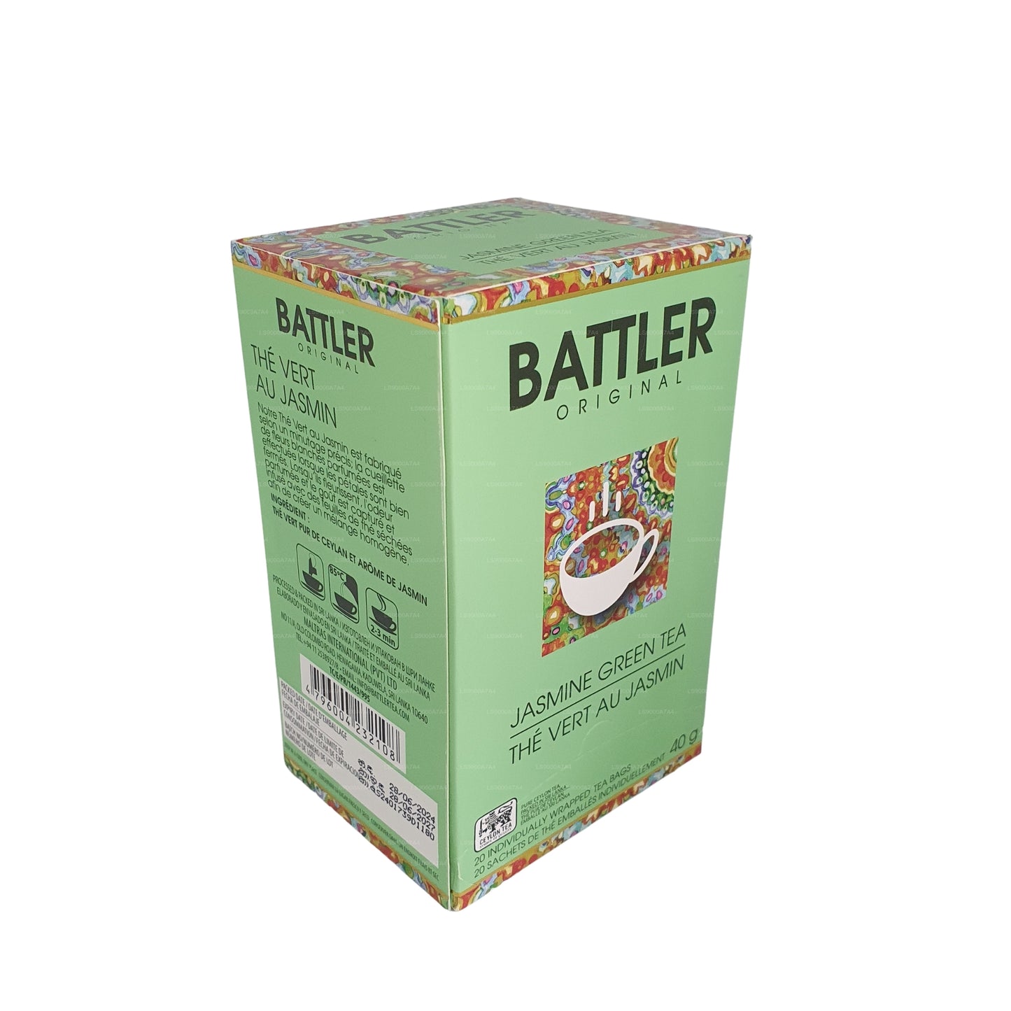 Зеленый чай Battler Original Jasmine (40 г), 20 чайных пакетиков
