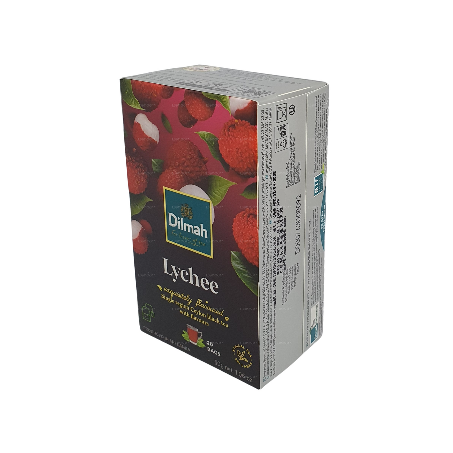 Черный чай со вкусом личи Dilmah (30 г)