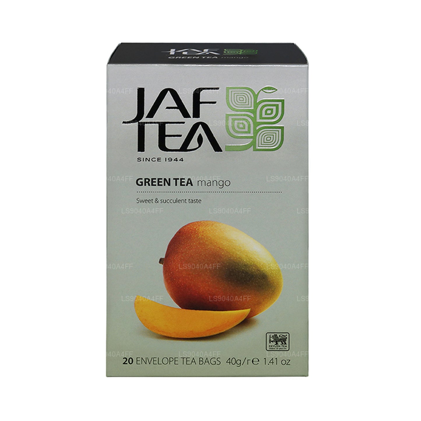 Коллекция Jaf Tea Pure Green Collection Зеленый чай, манго, фольга, конверт, чайные пакетики (40 г)