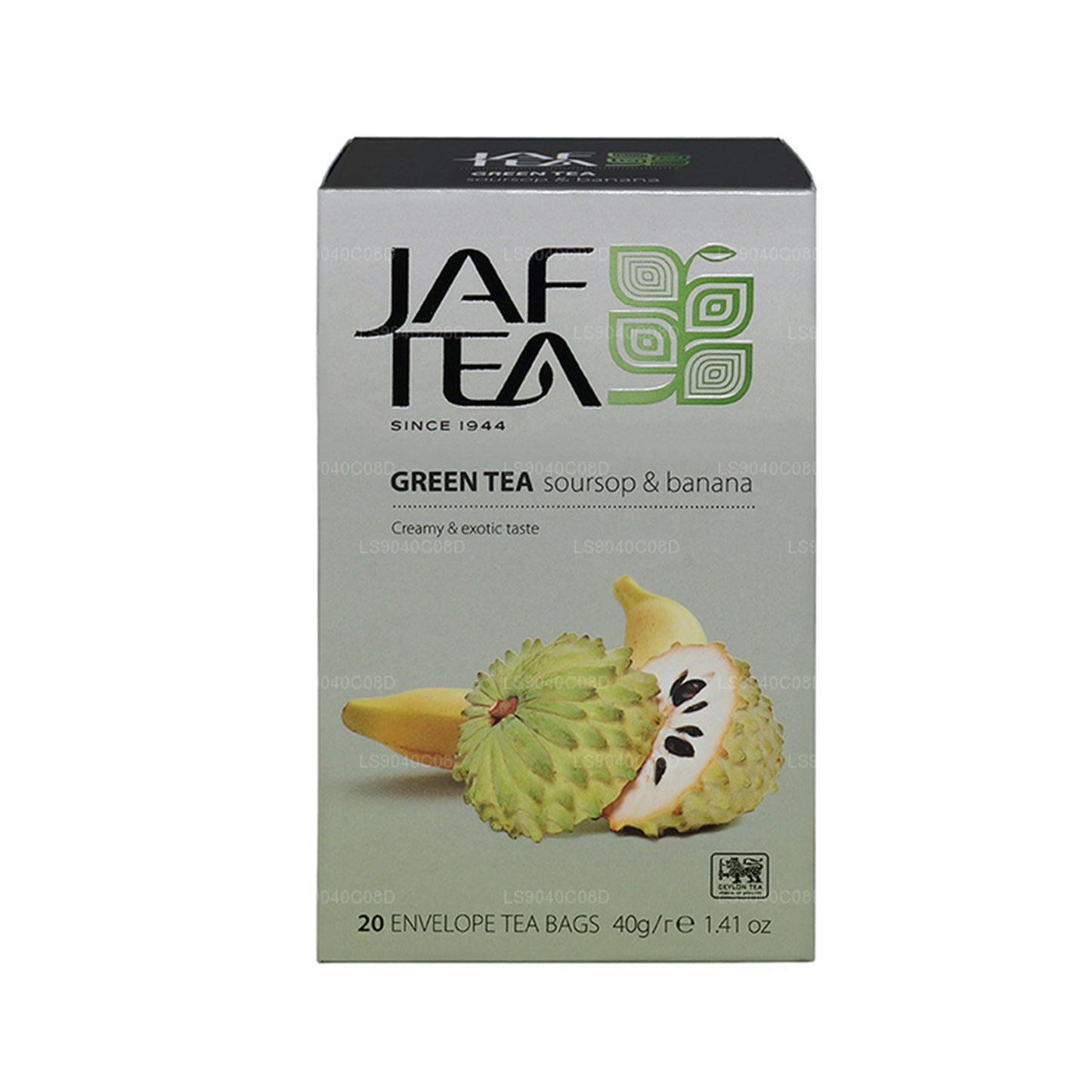 Jaf Tea Pure Green Collection Зеленый чай Саусеп и банан (40 г) 20 чайных пакетиков