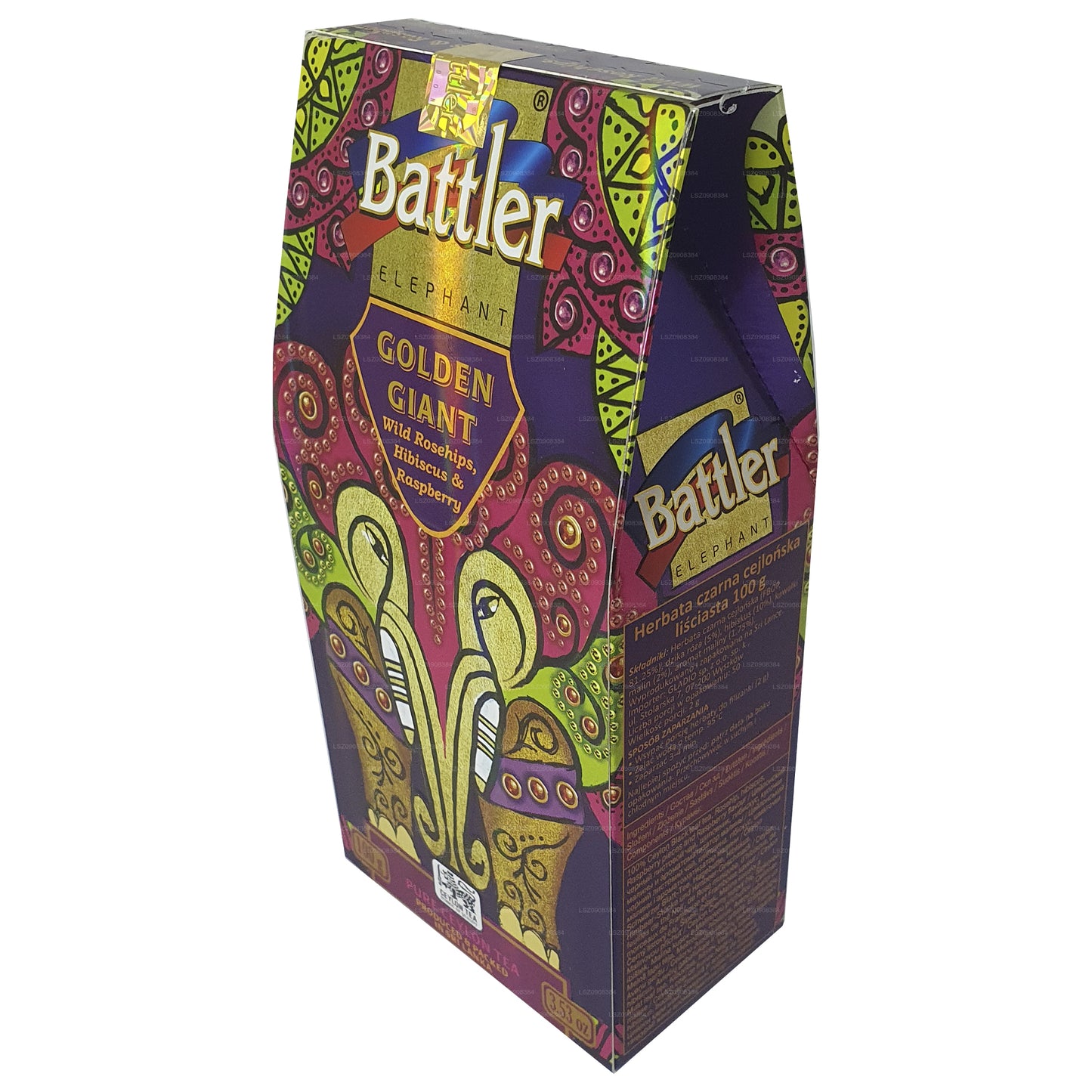 Рассыпной чай Battler Wild Shephip Hibiscus с малиной (100 г) в картонной коробке