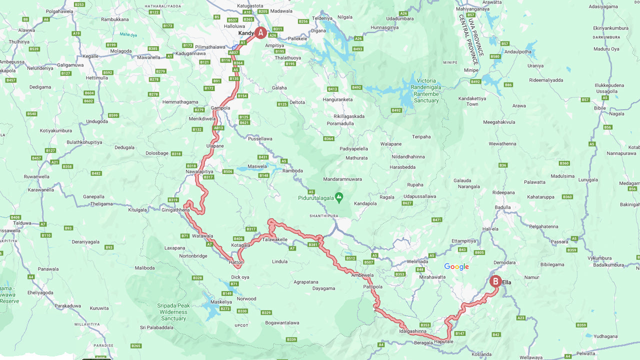 Поездка на поезде из Канди в Эллу (поезд № 1015 «Ударата Менике»)