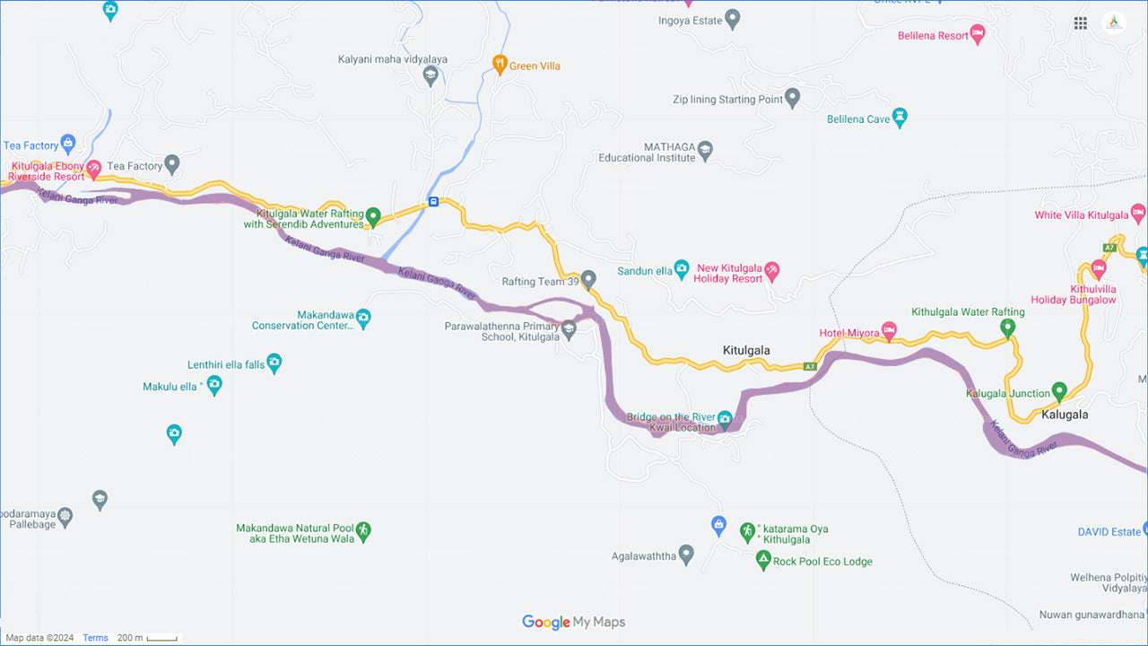 Рафтинг по бурной воде из Китулгалы (5 км)
