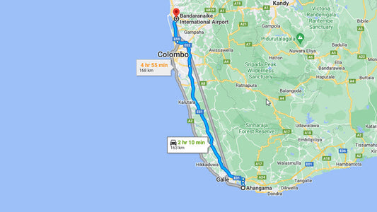 Частный трансфер из города Ахангама в аэропорт Коломбо (CMB)