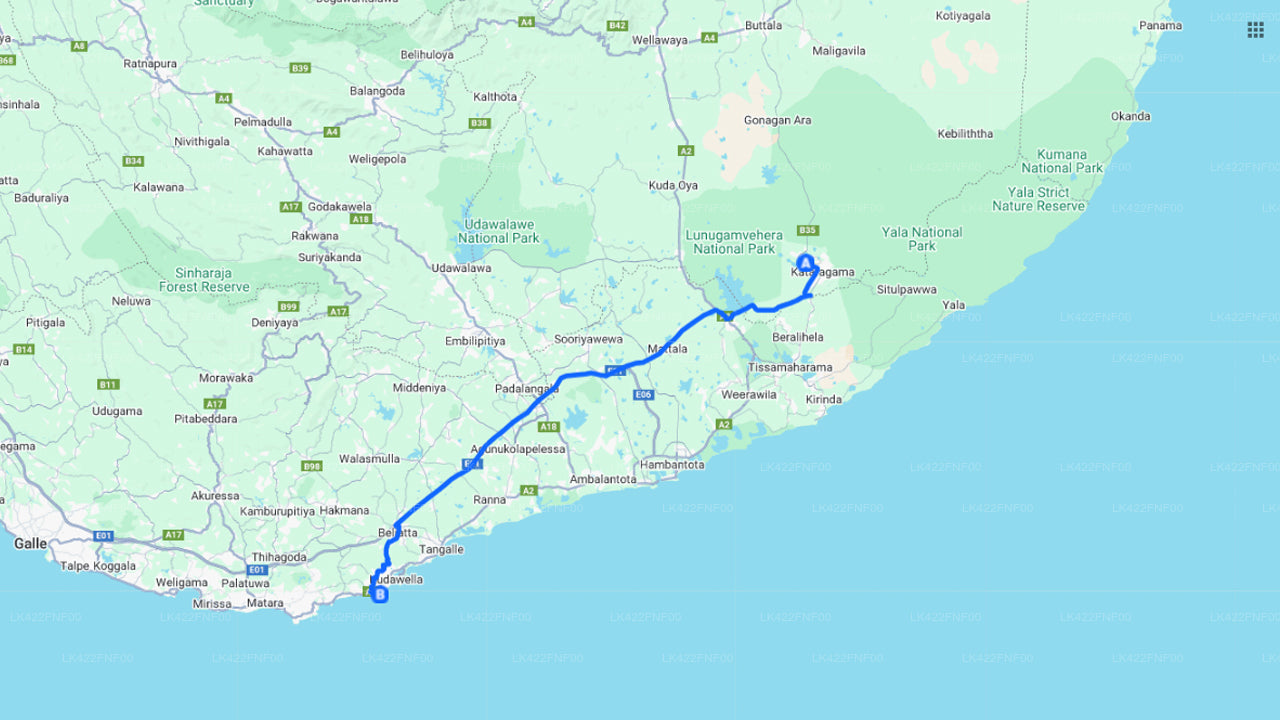 Частный трансфер из города Яла в город Хирикетия.