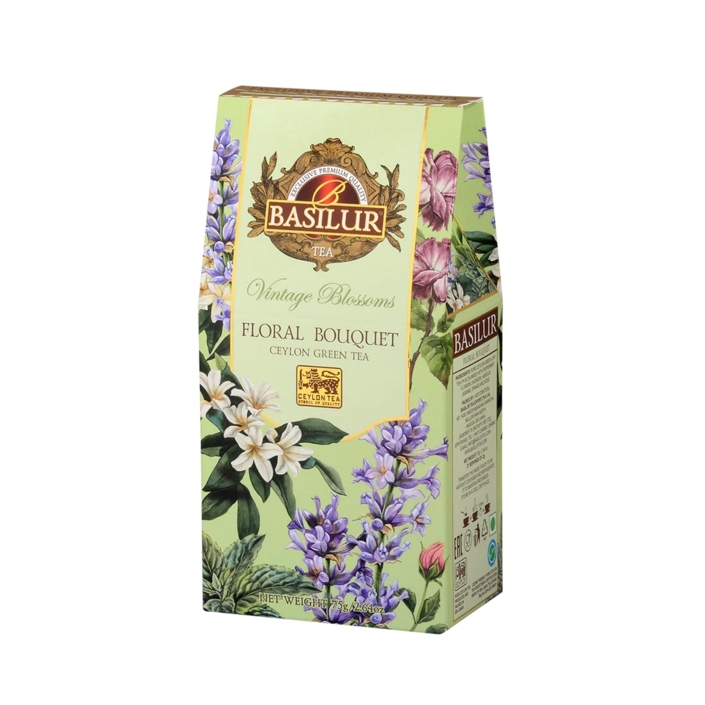 Basilur Vintage Blossom Floral Bouquet Green Tea (75g)