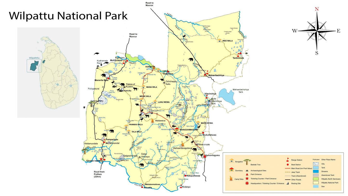 Частное сафари в национальном парке Уилпатту