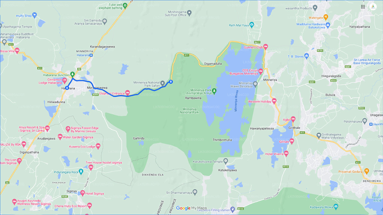 Частное сафари в национальном парке Миннерия из Хабараны