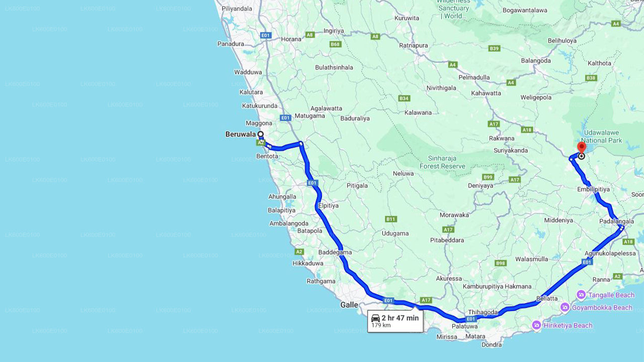 Сафари в национальном парке Удавалаве из Берувалы