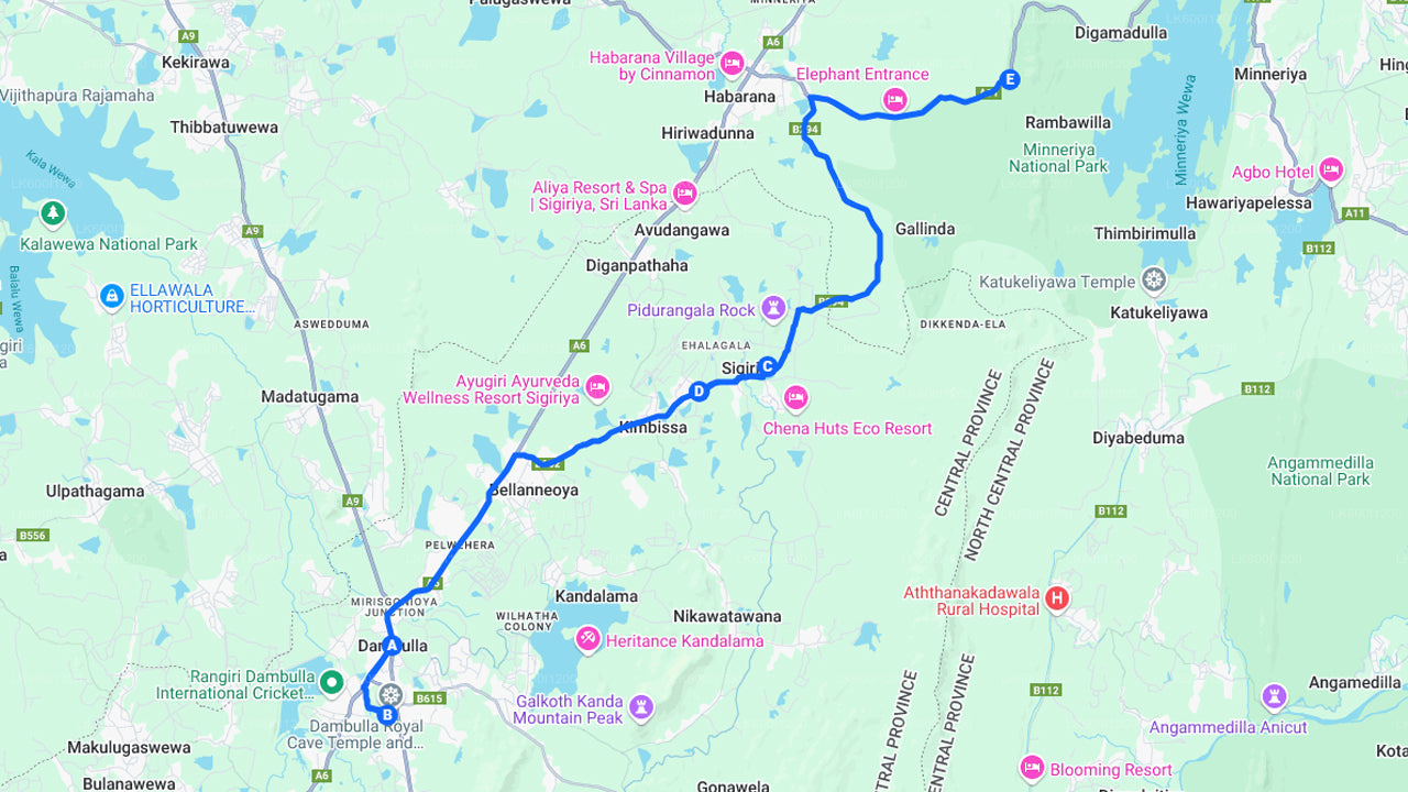 Сафари на скалах Сигирии и диких слонах из Дамбуллы