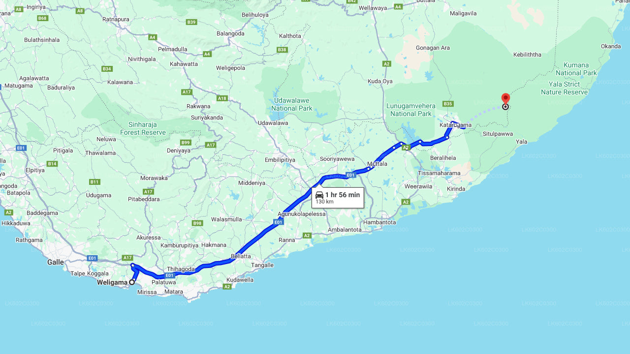 Сафари в национальном парке Яла из Велигамы