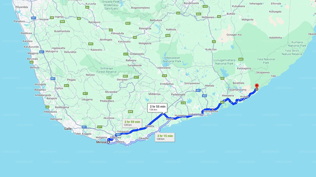 Сафари в национальном парке Яла из Мириссы