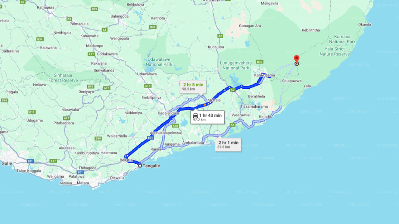 Сафари в национальном парке Яла из Тангалле