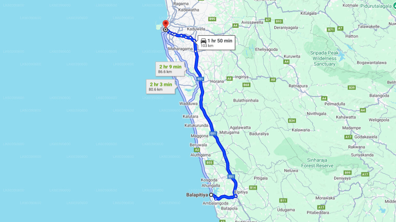 Colombo City Tour from Balapitiya