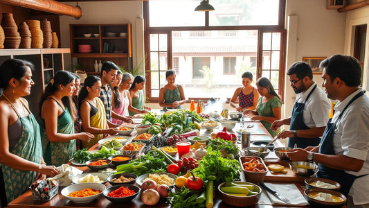 Экскурсия по рынку и мастер-класс по приготовлению блюд шри-ланкийской кухни в Унаватуне.