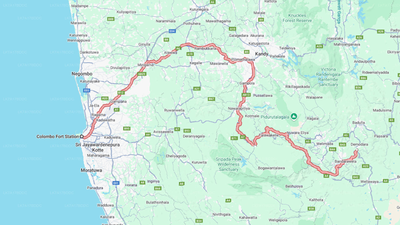 Поездка на поезде из Коломбо в Эллу (Поезд № 1015 «Ударата Менике»)