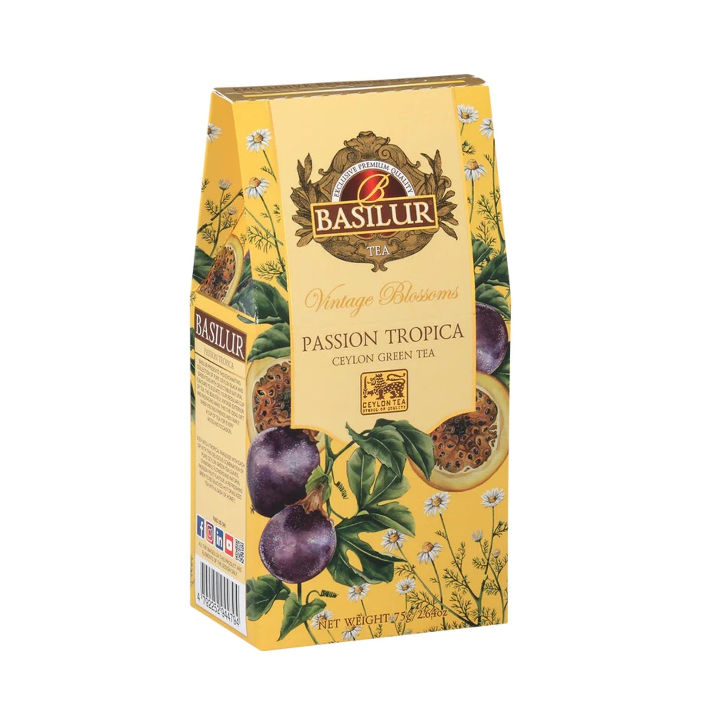 Basilur Vintage Blossom Passion Tropica Green Tea (75g)