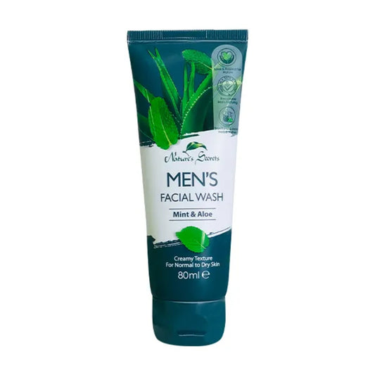 Nature’s Secrets Men’s Facial Wash with Mint & Aloe (80ml)