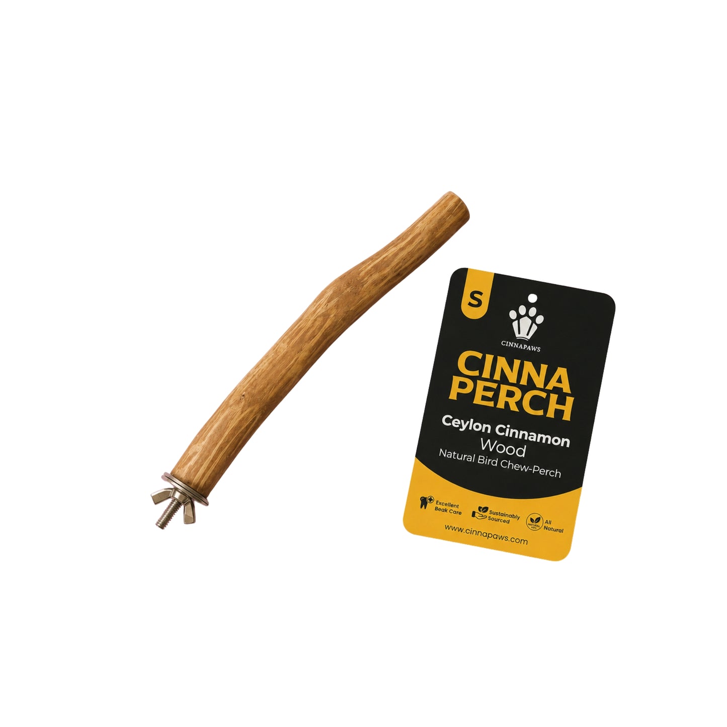 Cinnapaws Cinnaperch Ceylon Cinnamon Wood Natural Bird Chew