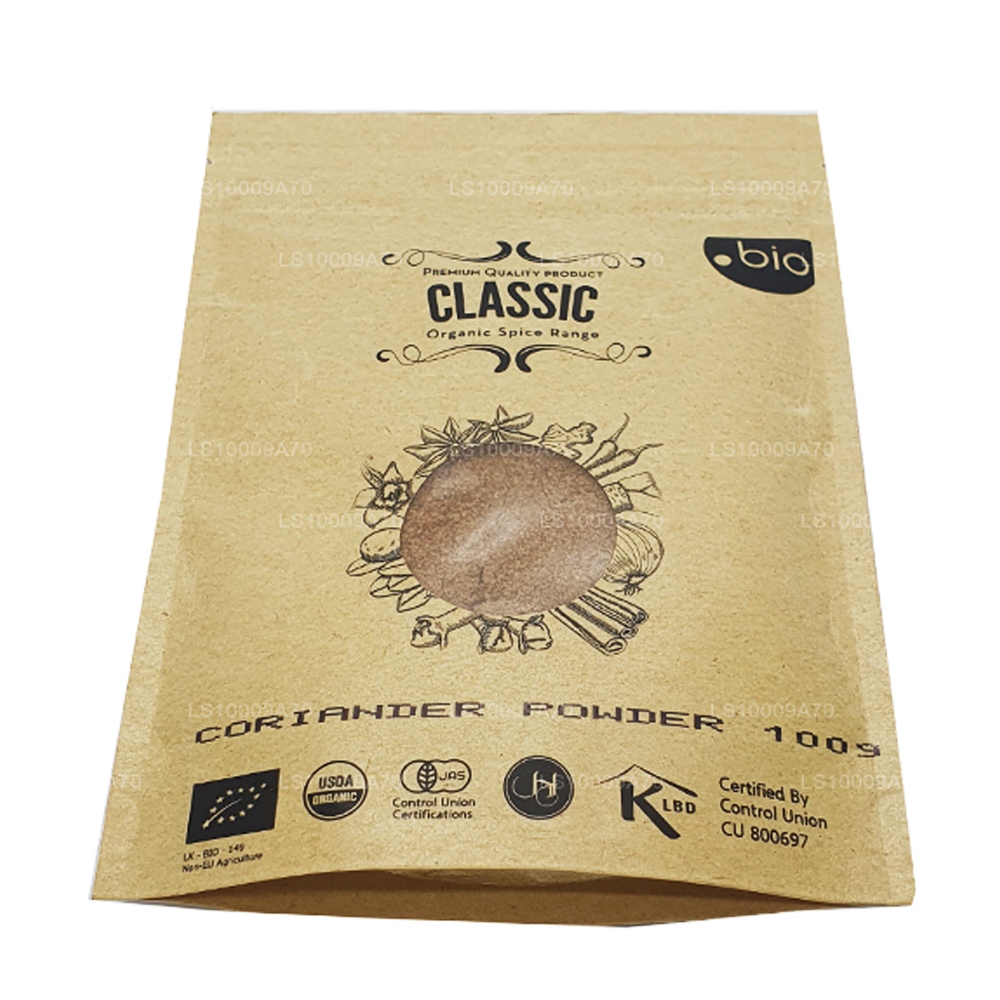 Органический порошок кориандра Lakpura