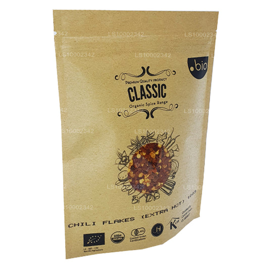 Органические хлопья чили Lakpura очень острые