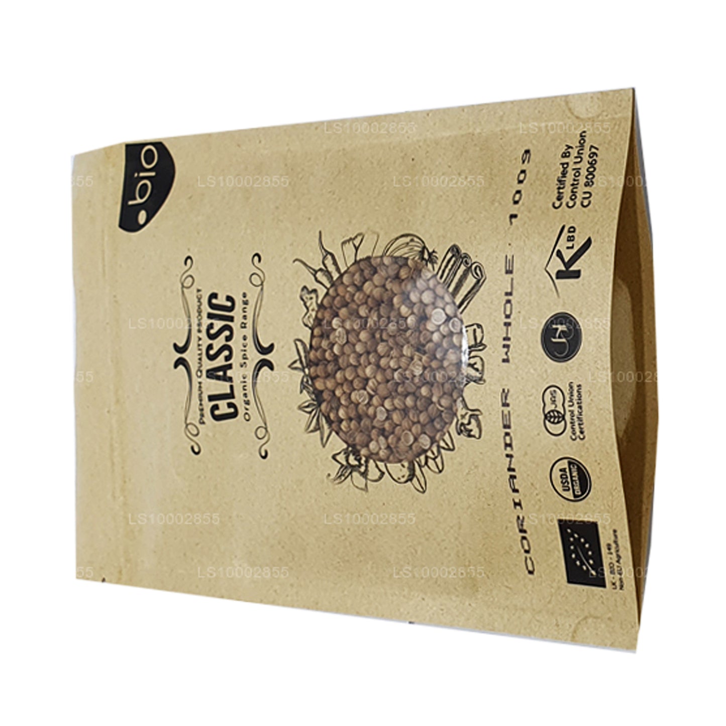 Органический кориандр Lakpura целиком