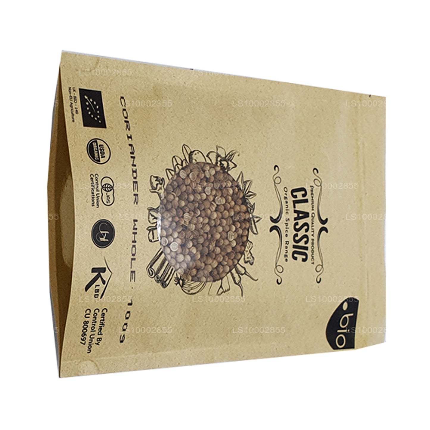 Органический кориандр Lakpura целиком