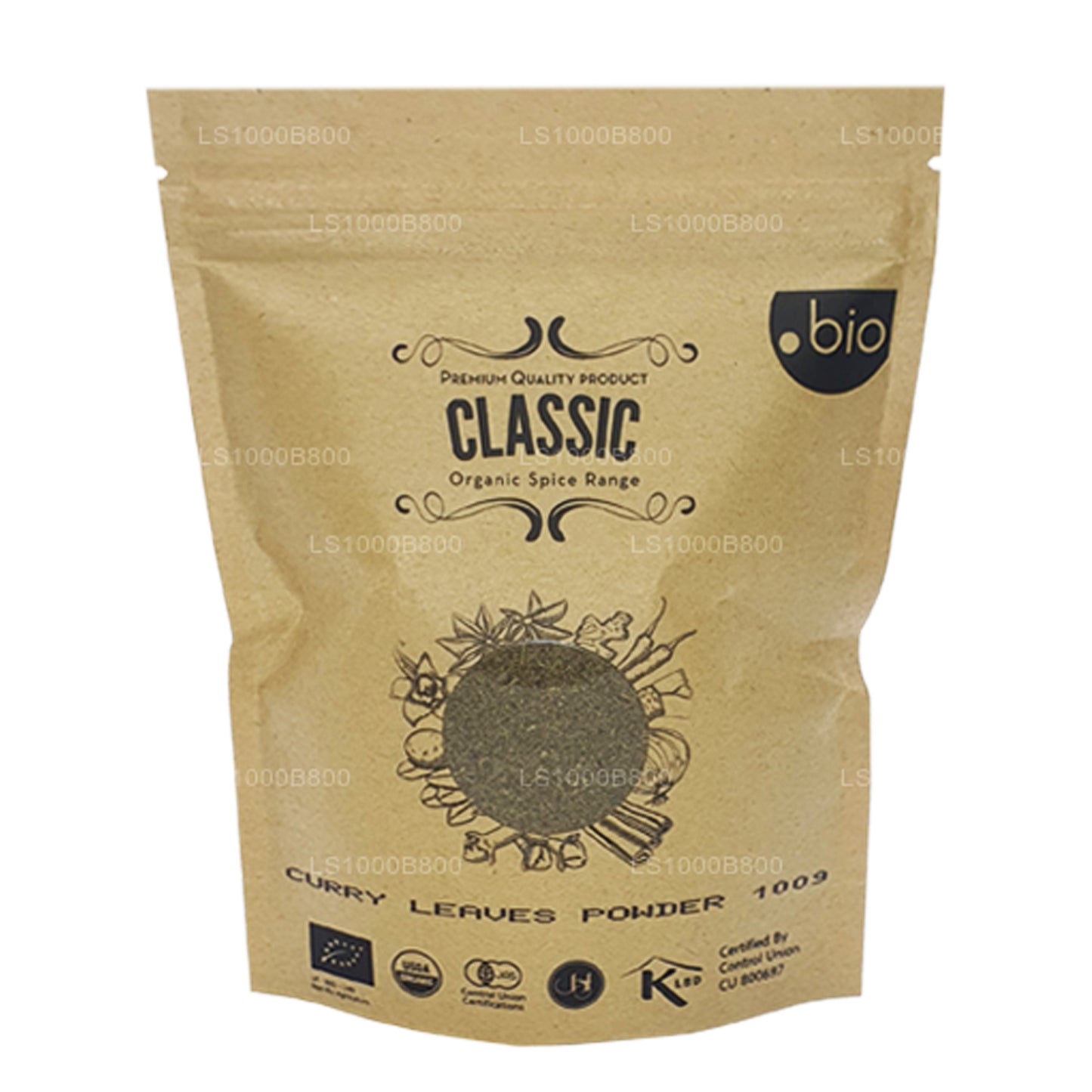 Органический порошок листьев карри Lakpura