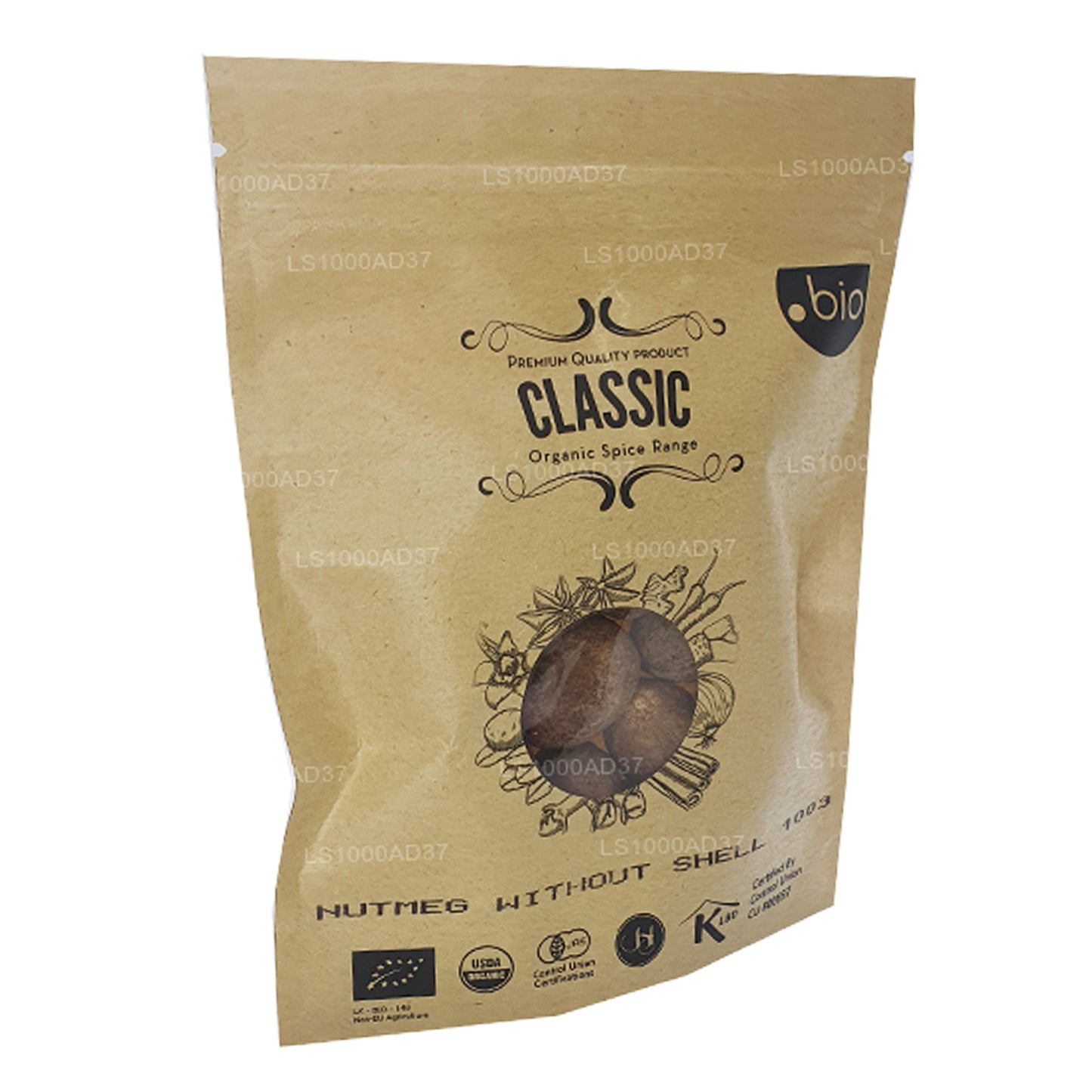 Органический мускатный орех Lakpura без скорлупы