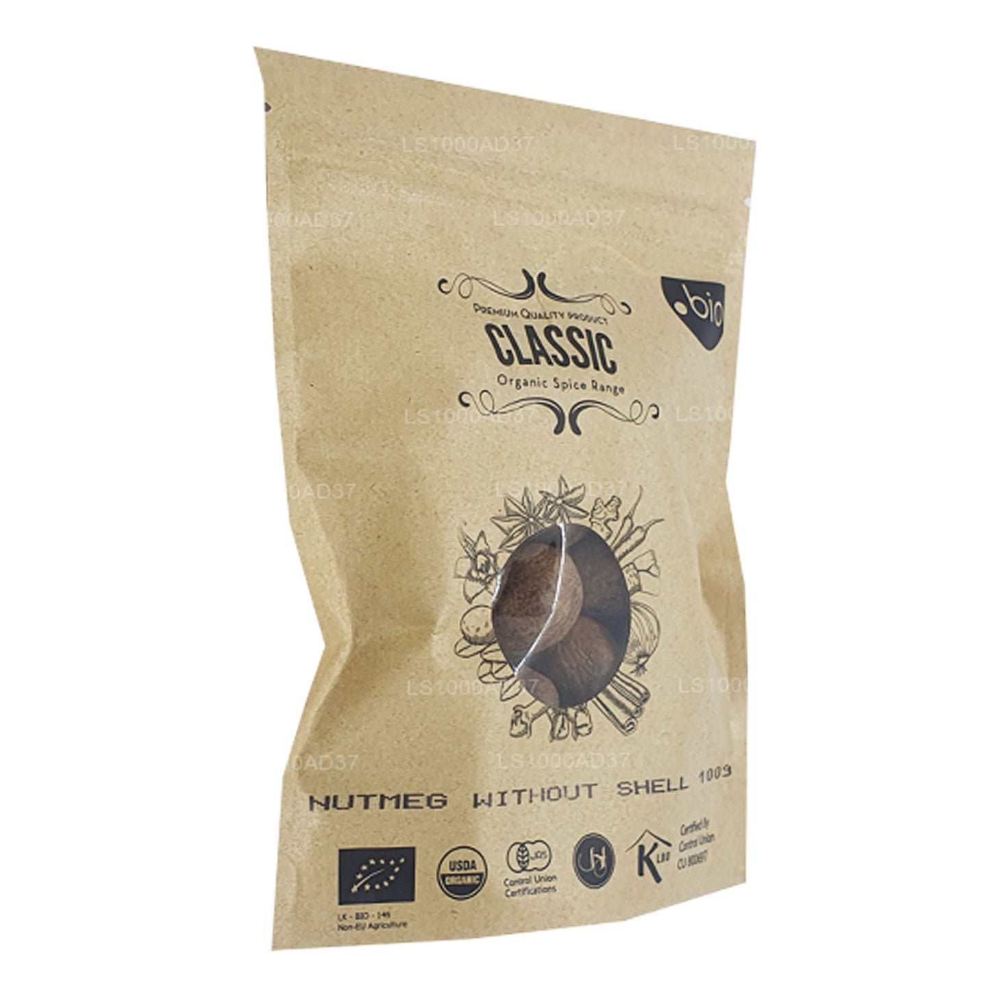 Органический мускатный орех Lakpura без скорлупы