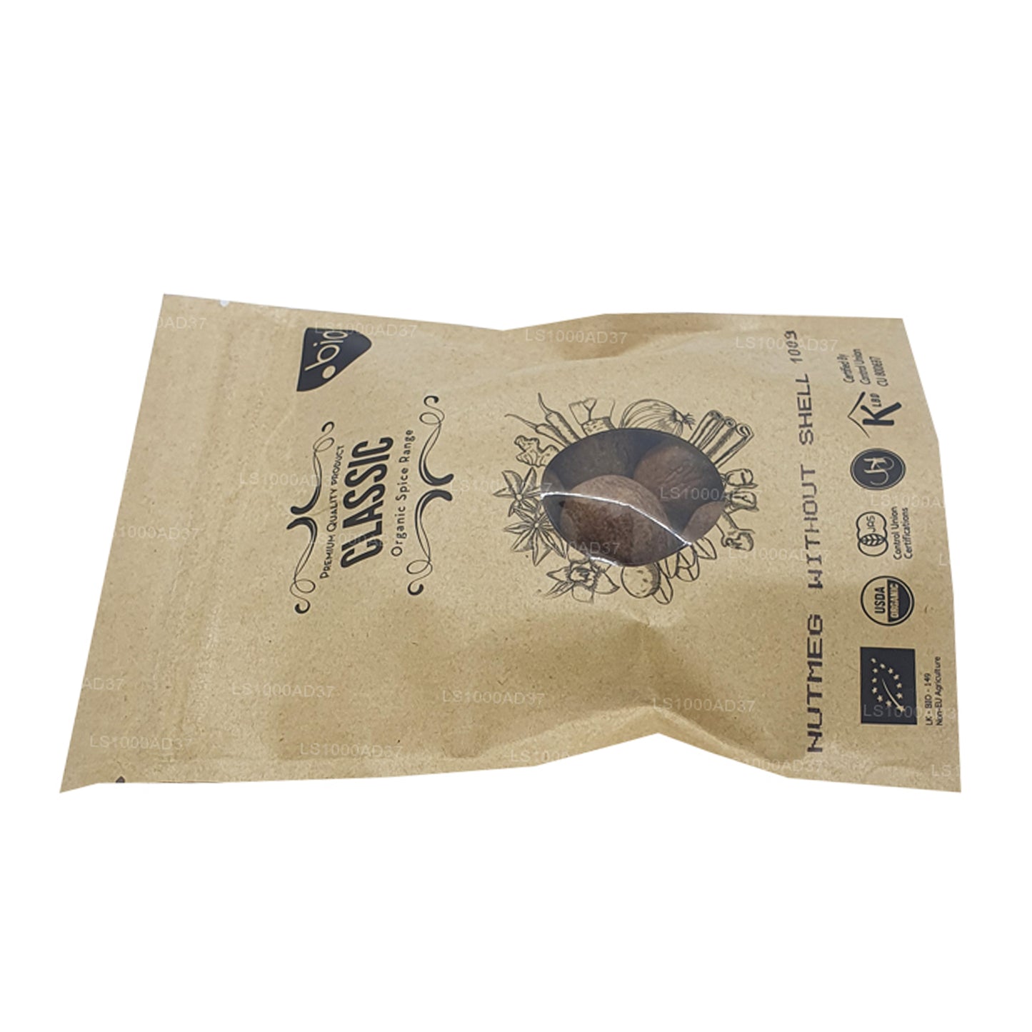 Органический мускатный орех Lakpura без скорлупы