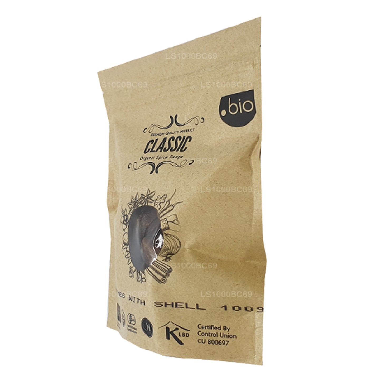 Органический мускатный орех Lakpura с скорлупой