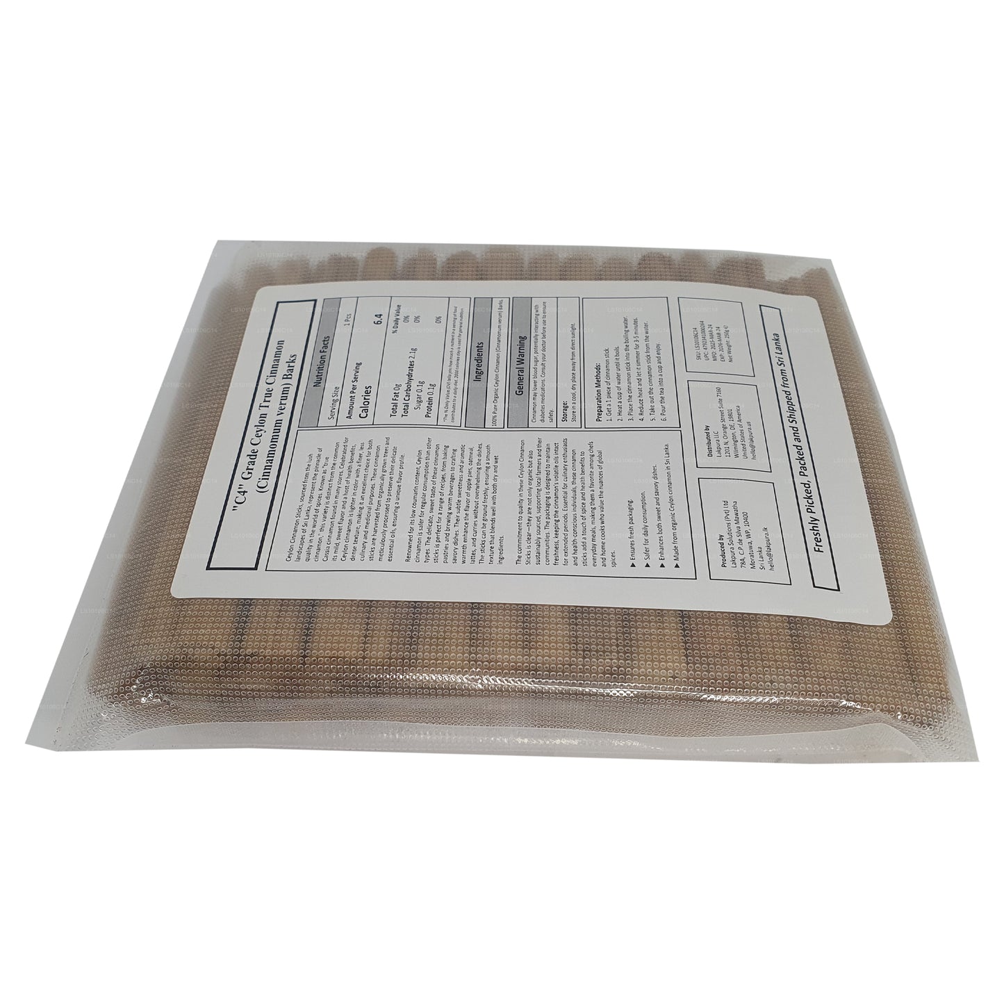 Набор из цейлонской цейлонской коры корицы класса «C4» от Lakpura
