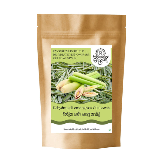 Ransaru Wildcrafted Dehydrated Lemongrass Cut Leaves Pack