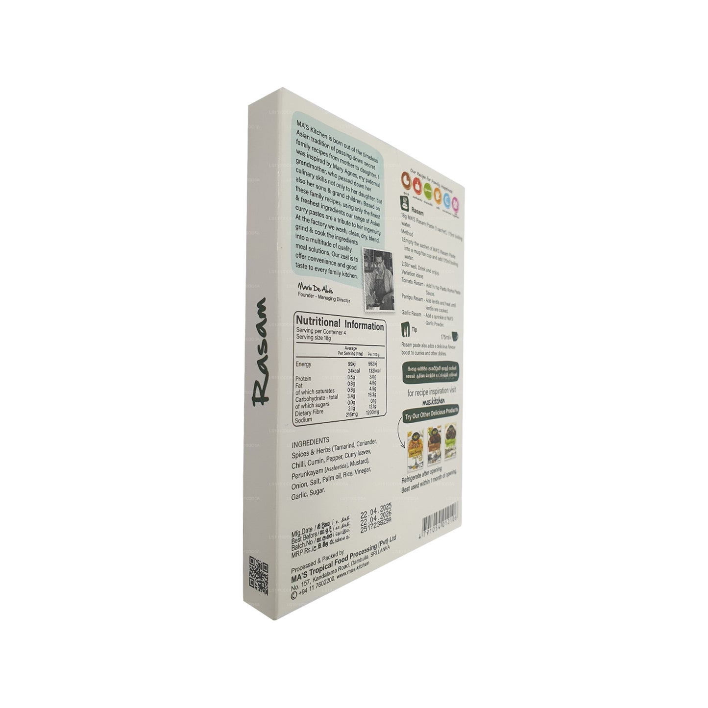 MA's Kitchen Rasam Paste (72g)