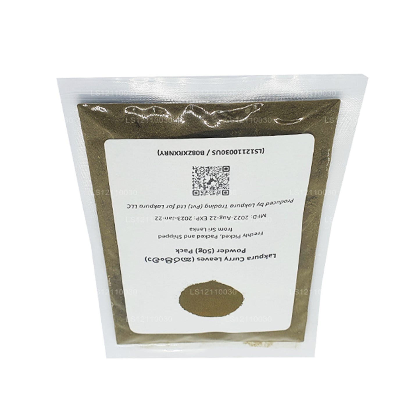 Порошок обезвоженных листьев карри Lakpura (100 г)